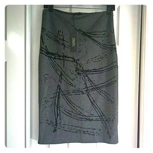 Derin Turkish Brand Grey Pencil Skirt Medium NWT